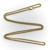Victorian 14K Gold 20.5” Double Link Cable Chain