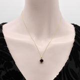 Tanzanian Octagon-Shaped Garnet in a 14K Gold Mount