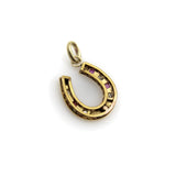 Victorian 18K Gold Diamond and Ruby Horseshoe Pendant Kirsten's Corner 
