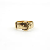 Edwardian 18K Gold Buckle Ring Ring Kirsten's Corner 