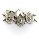 Victorian Sterling Silver Homeric Medallion Link Bracelet jewelry Kirsten's Corner 