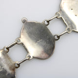 Victorian Sterling Silver Homeric Medallion Link Bracelet jewelry Kirsten's Corner 