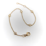 Vintage 18K Gold Diamond by the Yard Bracelet Yard 