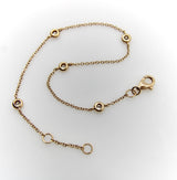 Vintage 18K Gold Diamond by the Yard Bracelet Yard 