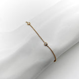 Vintage 18K Gold Diamond by the Yard Bracelet Yard 