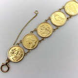 Queen Victoria Victorian 22K Gold British Sovereigns Coin Bracelet Bracelet Kirsten's Corner 