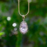 Vintage 14K Gold, Kunzite and Cognac Diamond Pendant Necklace Kirsten's Corner Jewelry 