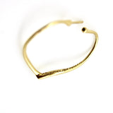 18K Gold Elsa Peretti for Tiffany & Co. Open Heart Hoop Earrings Earrings Kirsten's Corner 