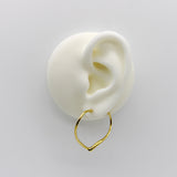 18K Gold Elsa Peretti for Tiffany & Co. Open Heart Hoop Earrings Earrings Kirsten's Corner 