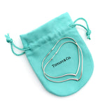 Sterling Silver Elsa Peretti for Tiffany & Co. Open Heart Hoop Earrings Earrings Kirsten's Corner 