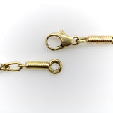 Vintage 18K Gold Handmade Spiral Bar Link Chain Chain Kirsten's Corner 