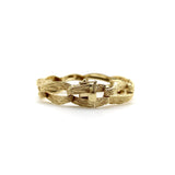 14K Gold Zelman & Friedman Vintage Textured Elongated Link Bracelet bracelet Kirsten's Corner 
