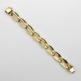 14K Gold Zelman & Friedman Vintage Textured Elongated Link Bracelet bracelet Kirsten's Corner 