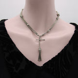 Sterling Silver Victorian Albertina Watch Fob Chain and Bracelet Chain Kirsten's Corner 