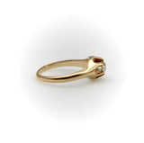 14K Gold Victorian Era Old European Cut Solitaire Ring Ring Kirsten's Corner Jewelry 