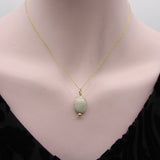 Egyptian Revival Beige Faience Scarab Pendant with 14K Gold Mount pendant, Charm Kirsten's Corner 