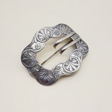 Unger Brothers Sterling Silver Belt Buckle Brooch or Pin