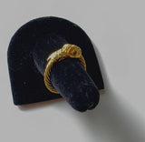 Vintage 22K Gold Etruscan Revival Ram’s Head Ring