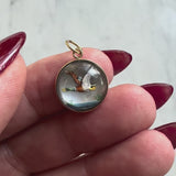 18K Gold Essex Crystal West-Flying Mallard Duck Charm