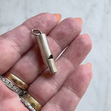 Victorian English Sterling Silver Cylindrical Whistle