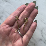 18K Gold Tiffany & Co. Paloma Picasso Zig-Zag Scribble Earrings