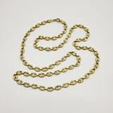 Vintage 18K Gold Textured Mariners Link Italian Chain