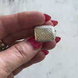 Sterling Silver Georgian Small Rectangular Vinaigrette