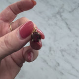 Tanzanian Octagon-Shaped Garnet in a 14K Gold Mount