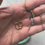 Vintage 18K Gold Elsa Peretti Small Apple Necklace for Tiffany & Co.