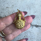 Victorian 18K Gold Perfume Bottle Pendant