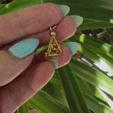 Edwardian 9K Gold Heart Fob