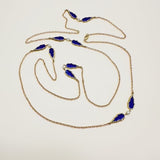 Signature 14K Gold Gothic Teardrop Diamond and Enamel Station Chain