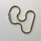 Thick Vintage 14K Gold Snake Chain Necklace