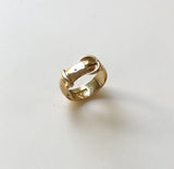 Edwardian 18K Gold Buckle Ring