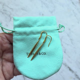 Vintage 18K Gold Tiffany & Co. Feather Drop Earrings