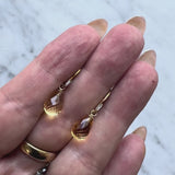 Signature 20K and 14K Gold Diamond and Citrine Briolette Earrings