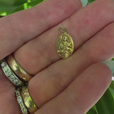 Vintage 14K Gold Mary Mother of God Pendant