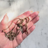 10K Gold Early Victorian Star Link Chain with Dog Clip