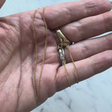 Vintage 14K Gold 18” Baby Curb Link Chain