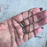 Vintage 14K Gold UnoAErre Flattened Mariners Link Chain
