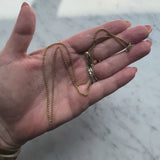 Victorian 14K Gold 20.5” Double Link Cable Chain