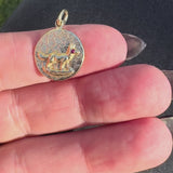 14K Gold Victorian Inspired Signature Fox Pendant-Charm