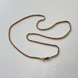 Contemporary 14K Gold Sequin-Like Italian Chain