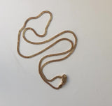 Vintage 21K Gold Delicate Ribbonlike Chain