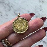 23.6K Gold 1616 German Sophia Ducat Coin Pendant