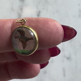 18K Gold Essex Crystal Wild Turkey Charm