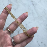 Vintage 18K Gold 18” Fancy Link Chain