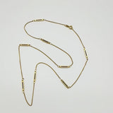 14K Gold Vintage UnoAErre Blue Plique-à-Jour Chain