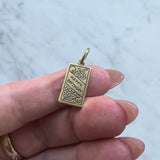 14K Gold Mechanical Enamel Happy Birthday Charm