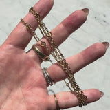 Victorian Fetter Knot Link 38” Chain in 16.6K Gold